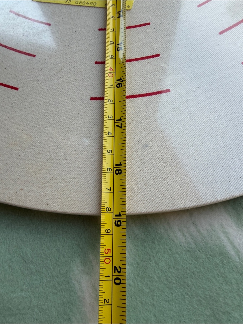 NWT Bethany Pastry Cloth - White with Red Markings - Picture 4 of 4